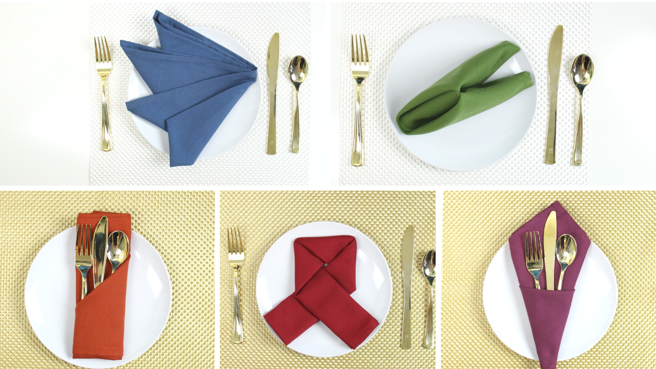 5 FALL Napkin Folds (3) » OrigamiTree.com