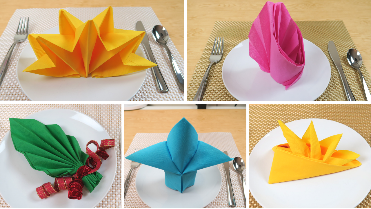 Napkin Folding Techniques, Jenny W Chan Origami Tree » Origamitree.com